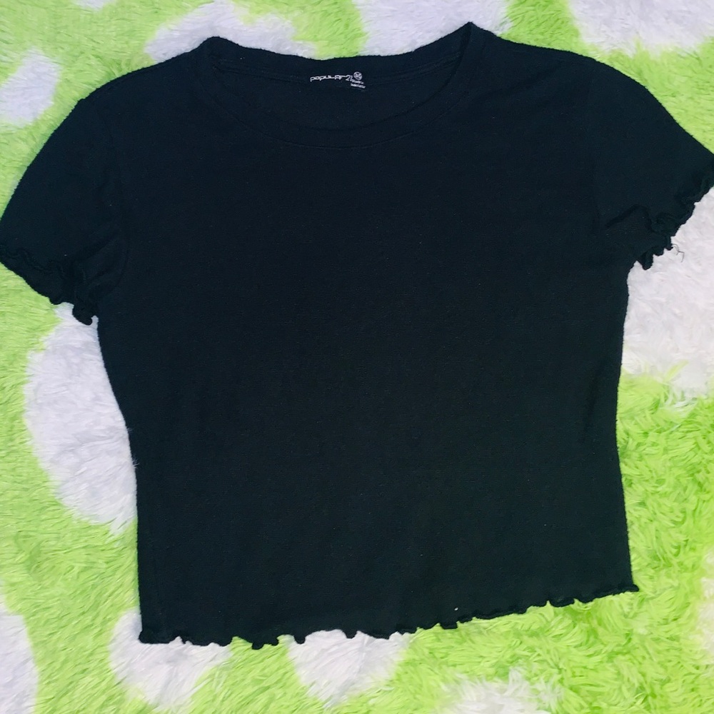 Black crop top